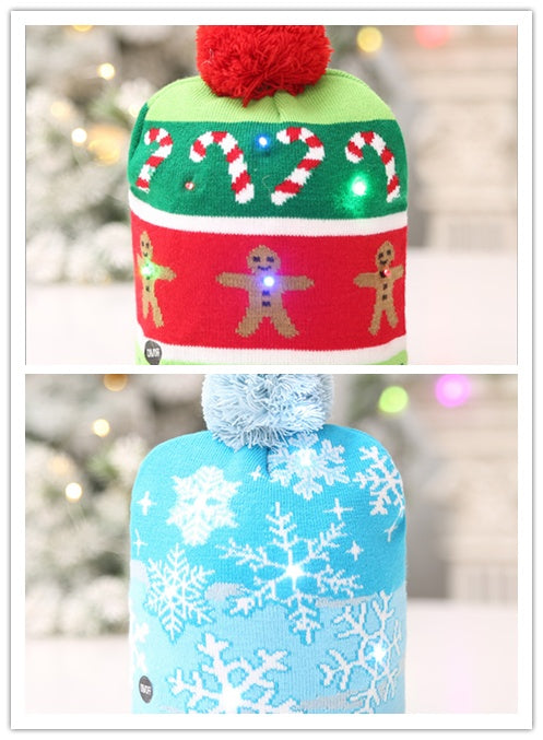 Ugly LED Light Knitted Christmas Hats