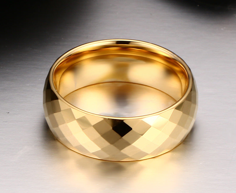Gold Tungsten Steel Ring