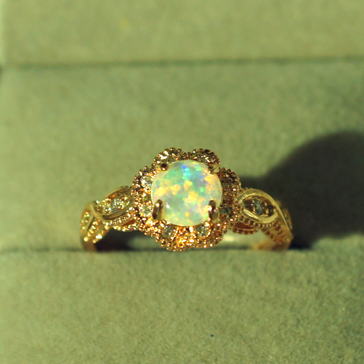 Vintage Gold Opal Ring