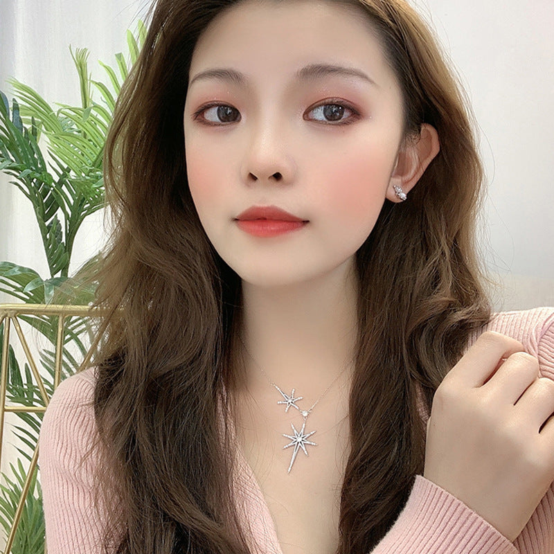 "Wishing Stars" - Clavicle Chain Necklace