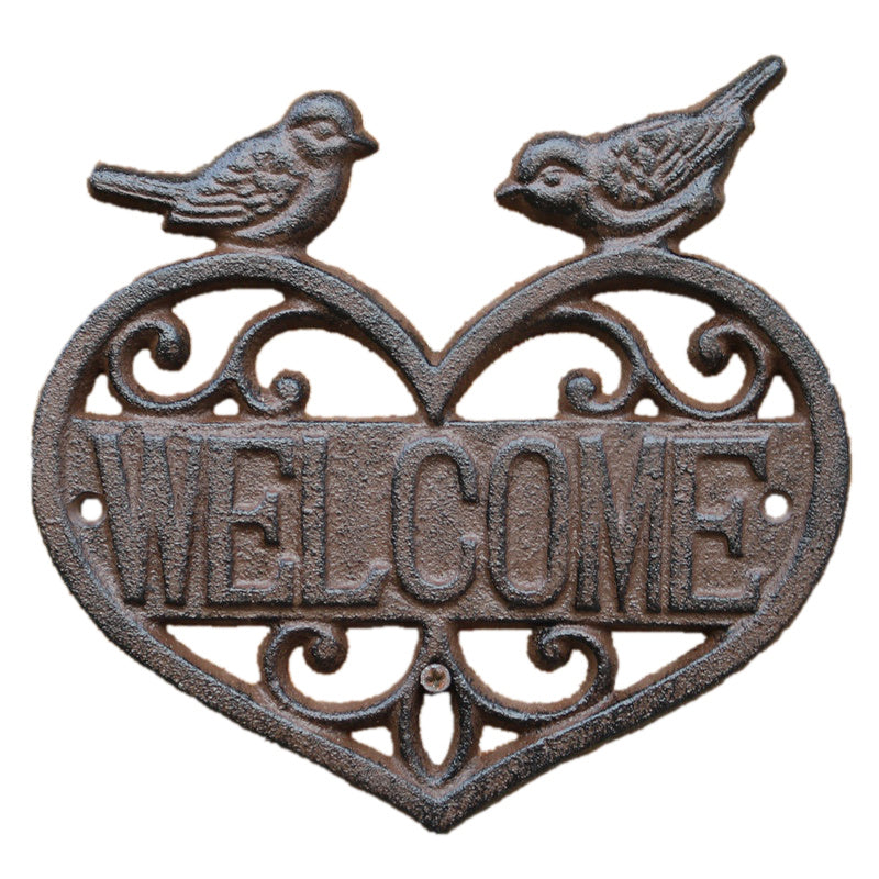 "Welcome" - Retro Door Plates