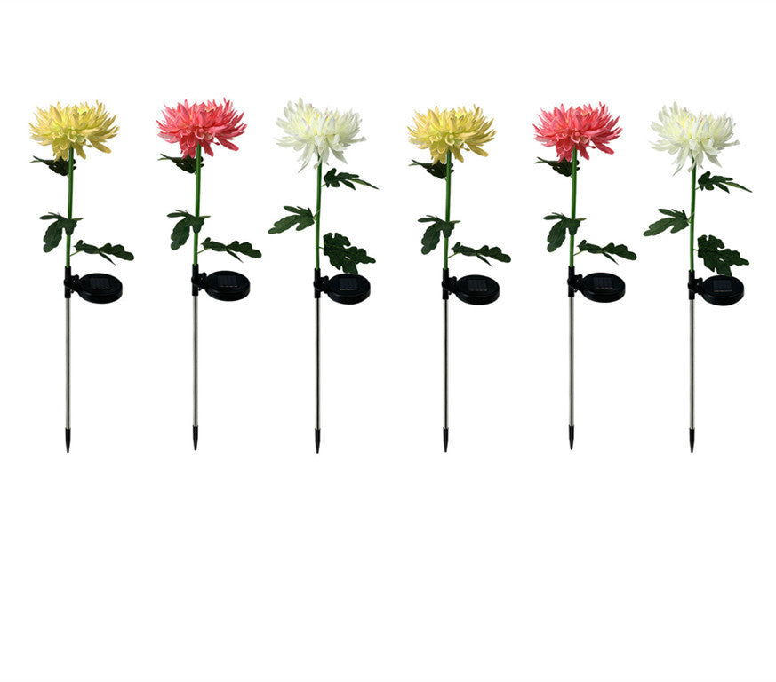 Solar LED Artificial Flower for Landscaping