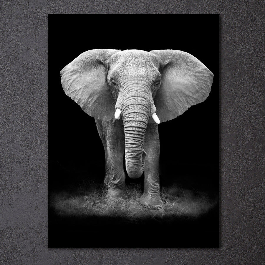Inkjet Oil Elephant Painting - Wall Art Decor