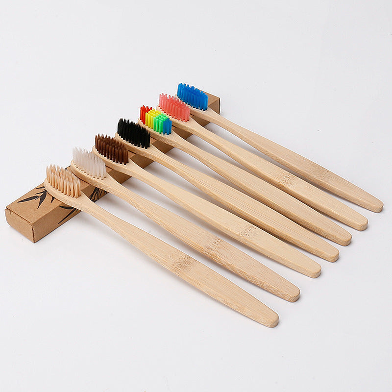 Natural Bamboo Rainbow  Toothbrush