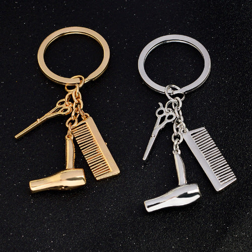Alloy Hairdresser Keychain