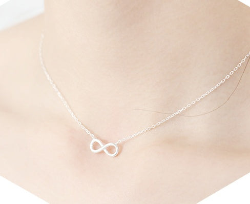 Sterling Silver Infinity Necklace, Earrings, Bracelet, and Ring