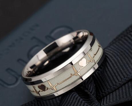ECG Carbon Fiber Ring for Couples