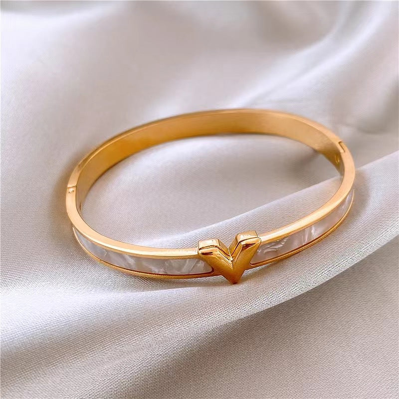 V-shaped Titanium Steel Bracelet