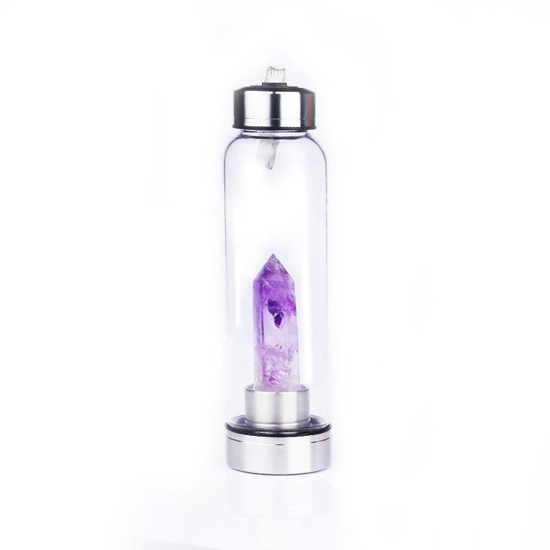 "Natural Crystal Pillar Energy" - Glass Tumbler