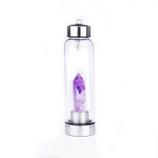 "Natural Crystal Pillar Energy" - Glass Tumbler