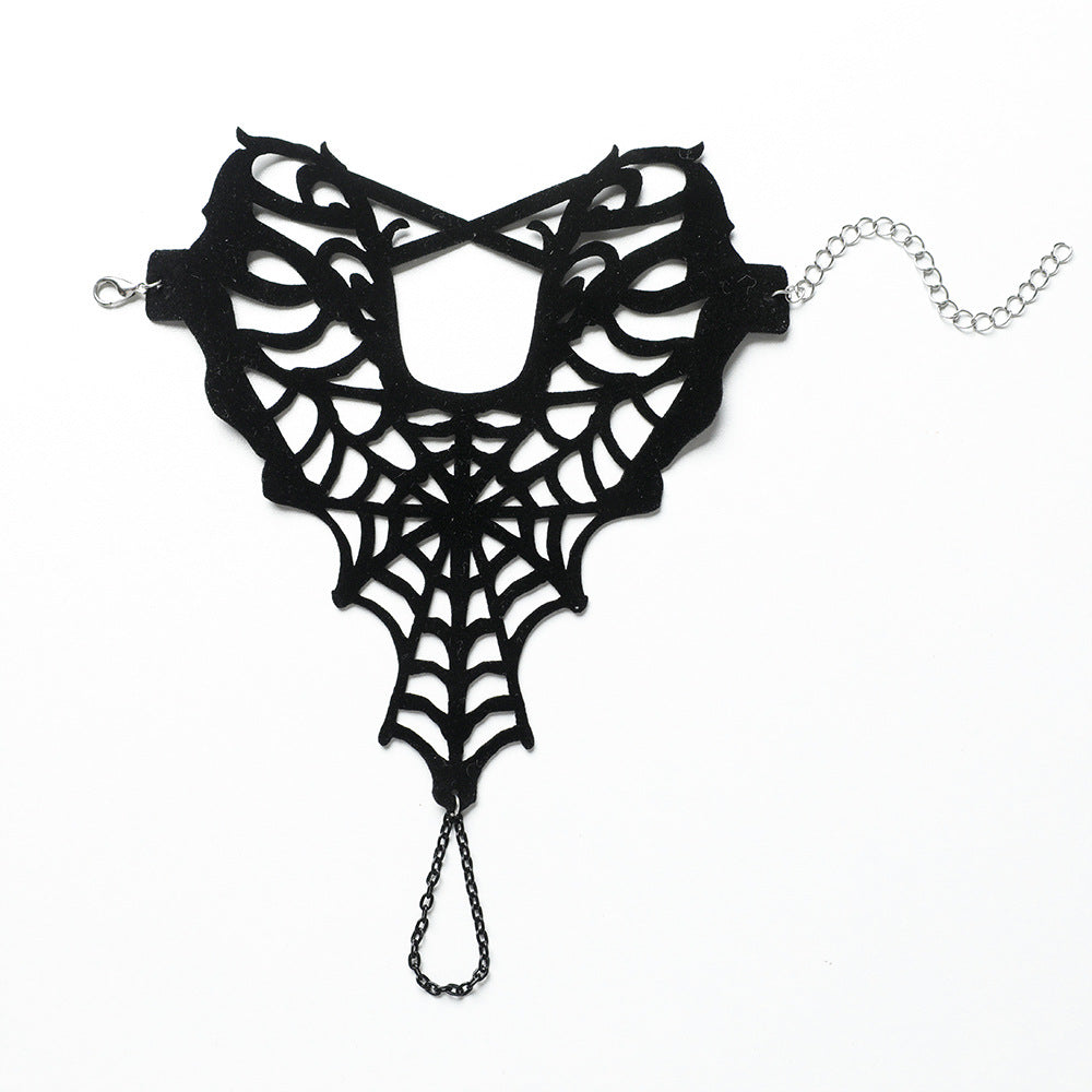 Dark Hollow Spider Web Finger Chain