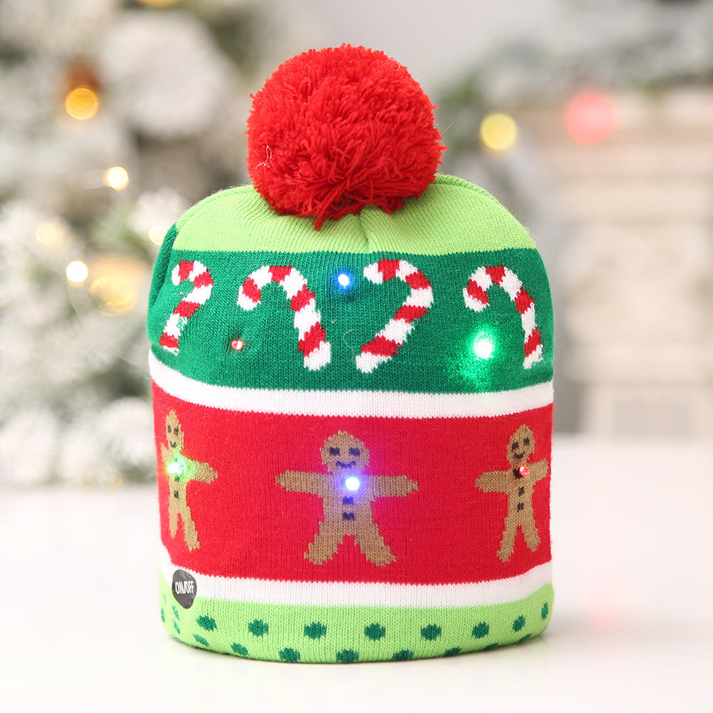 Ugly LED Light Knitted Christmas Hats