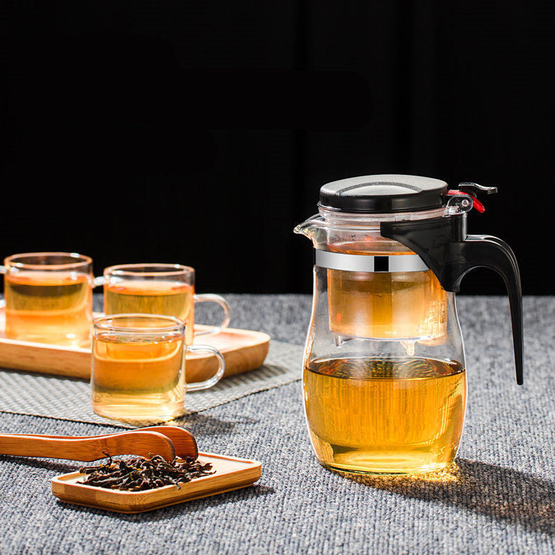 Drum-shaped Trapezoidal Tea Pot