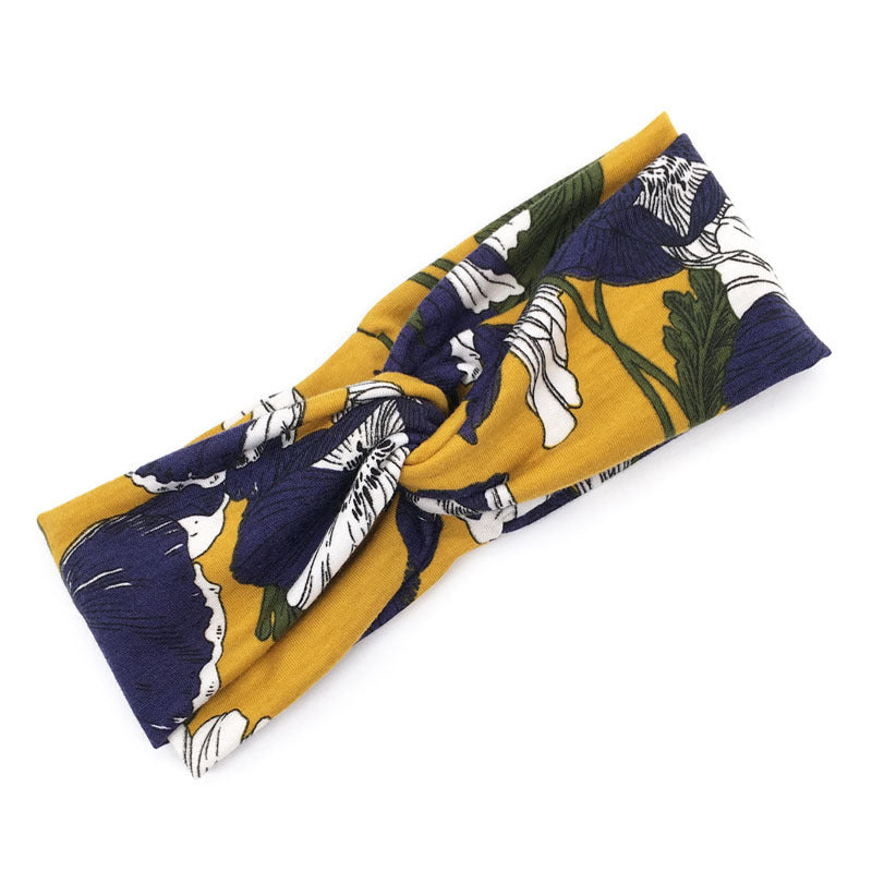 Floral Cross Headband