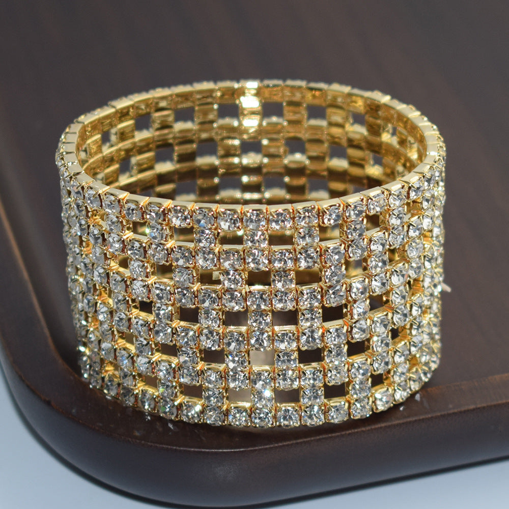 "Shining Bands" - Rhinestone Elastic Bracelet