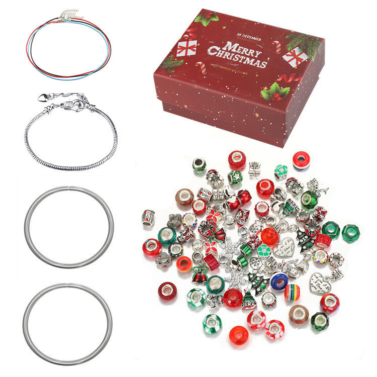 DIY Alloy Christmas Charm Bracelet Set
