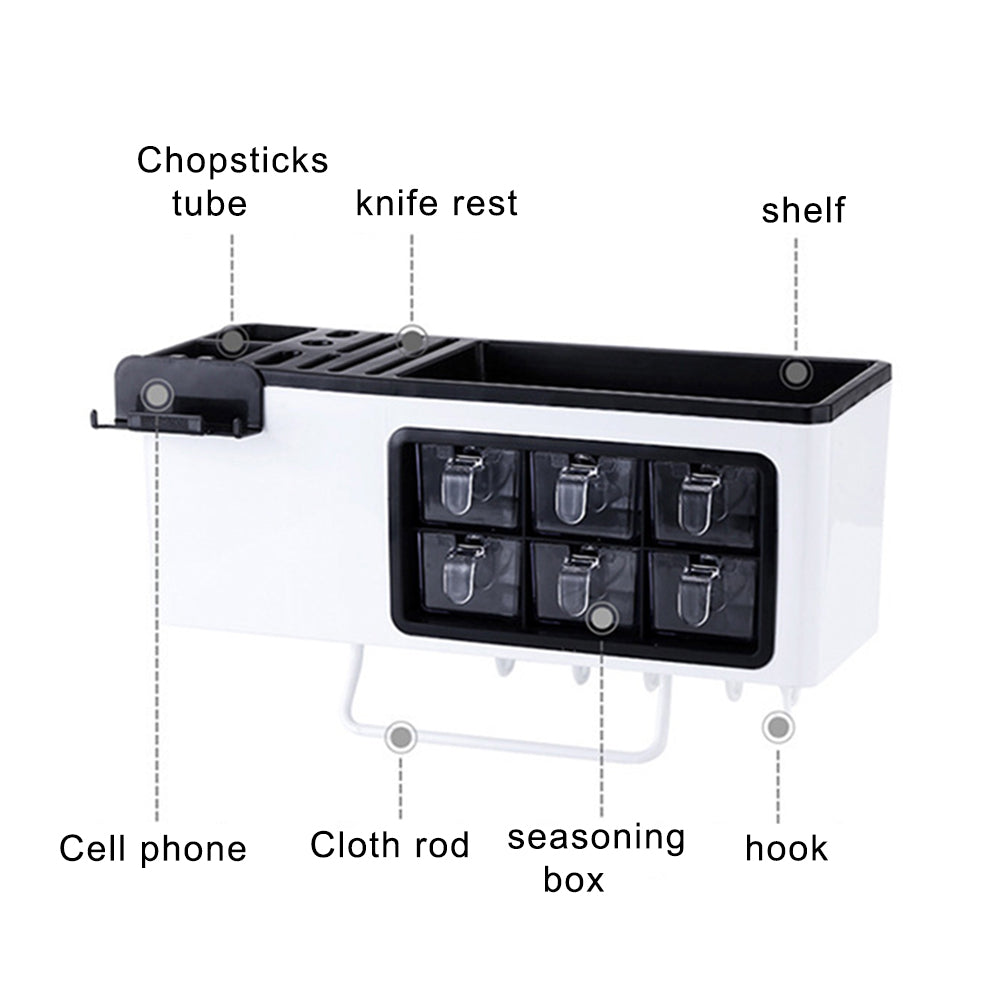 Multifunctional Wall-mounted Home Storage Organizer