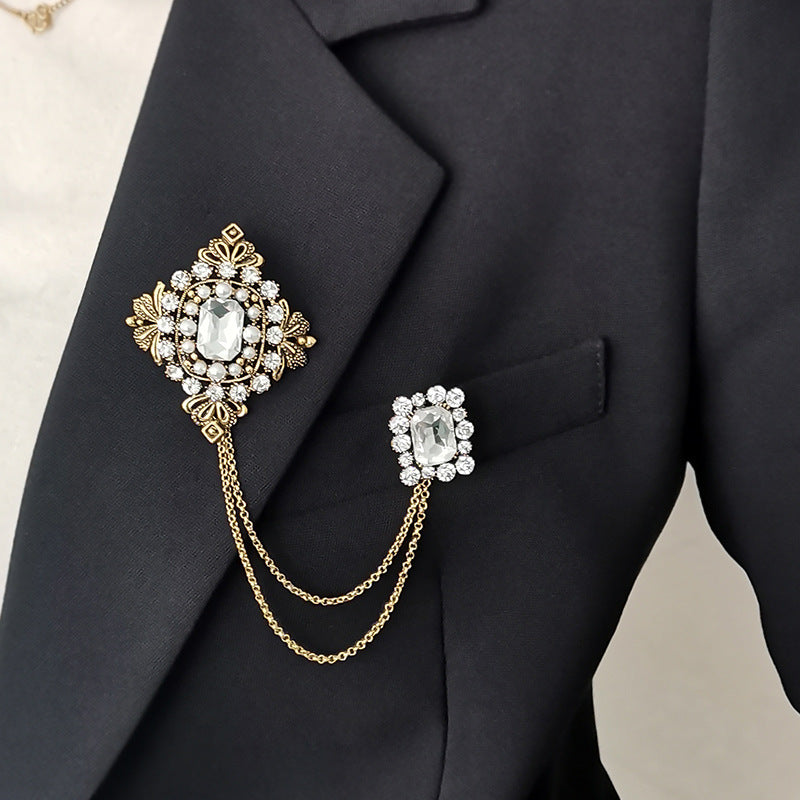 Collar Flower Suit Brooch