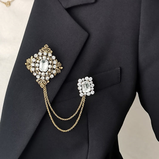 Collar Flower Suit Brooch