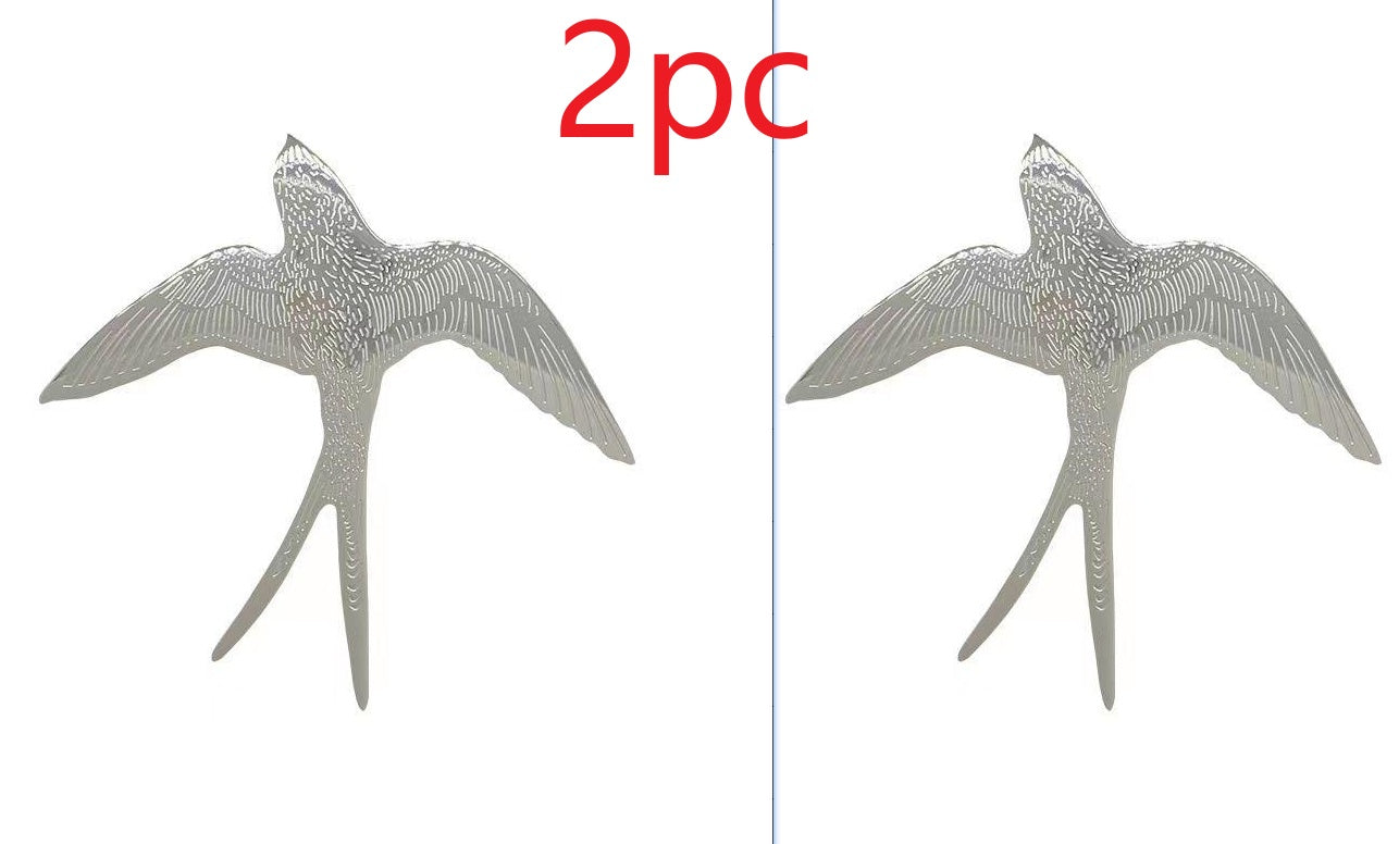 "Silver Bird" -  Metal Brooch