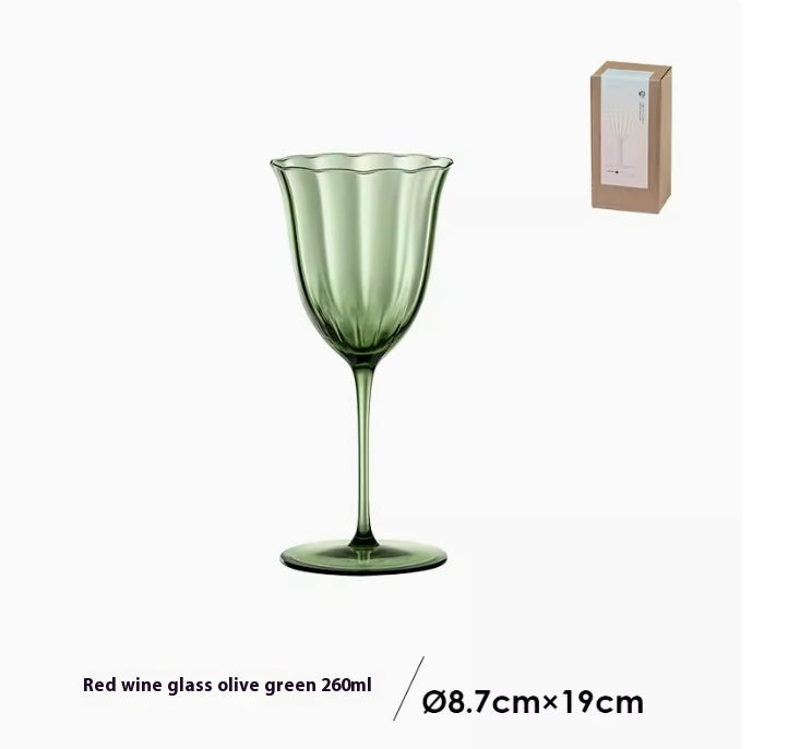 "Mean Green" - Vintage Wine Glass Goblet