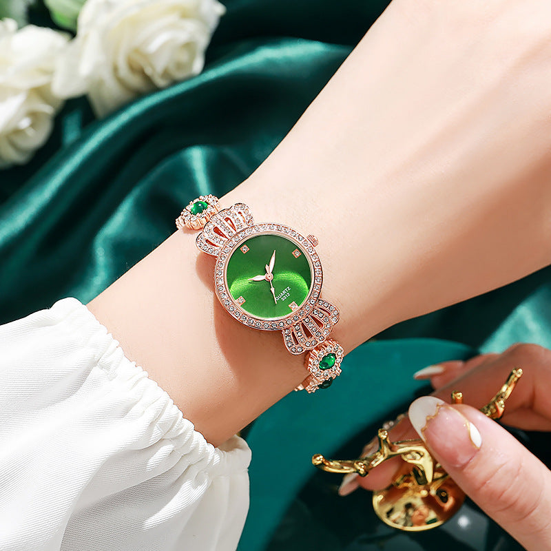 "Green Queen" -  Women's Quartz Bracelet Watch