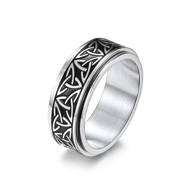 Celtic Titanium Steel Ring