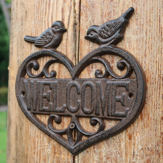 "Welcome" - Retro Door Plates