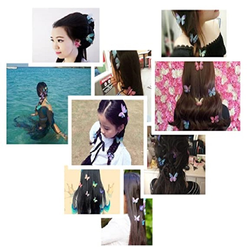 3D Butterfly Hair Clips