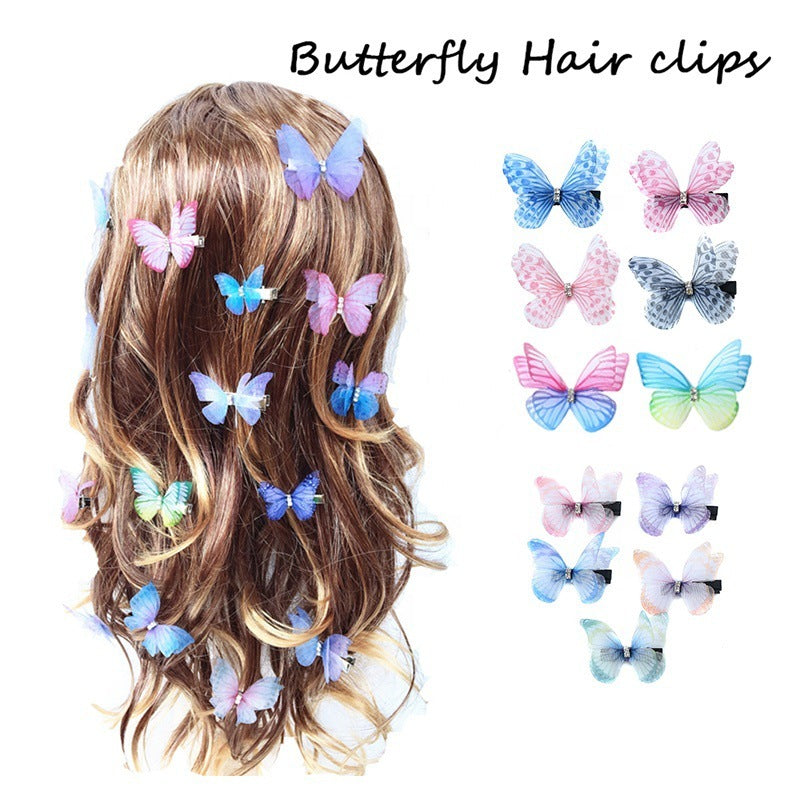 3D Butterfly Hair Clips