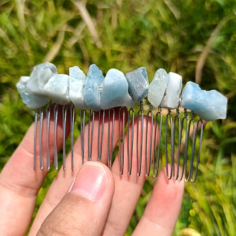 Natural Crystal Haircomb