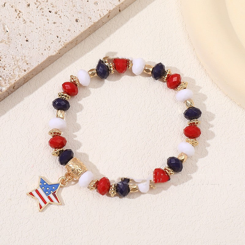 Handmade Patriotic Star Bracelets