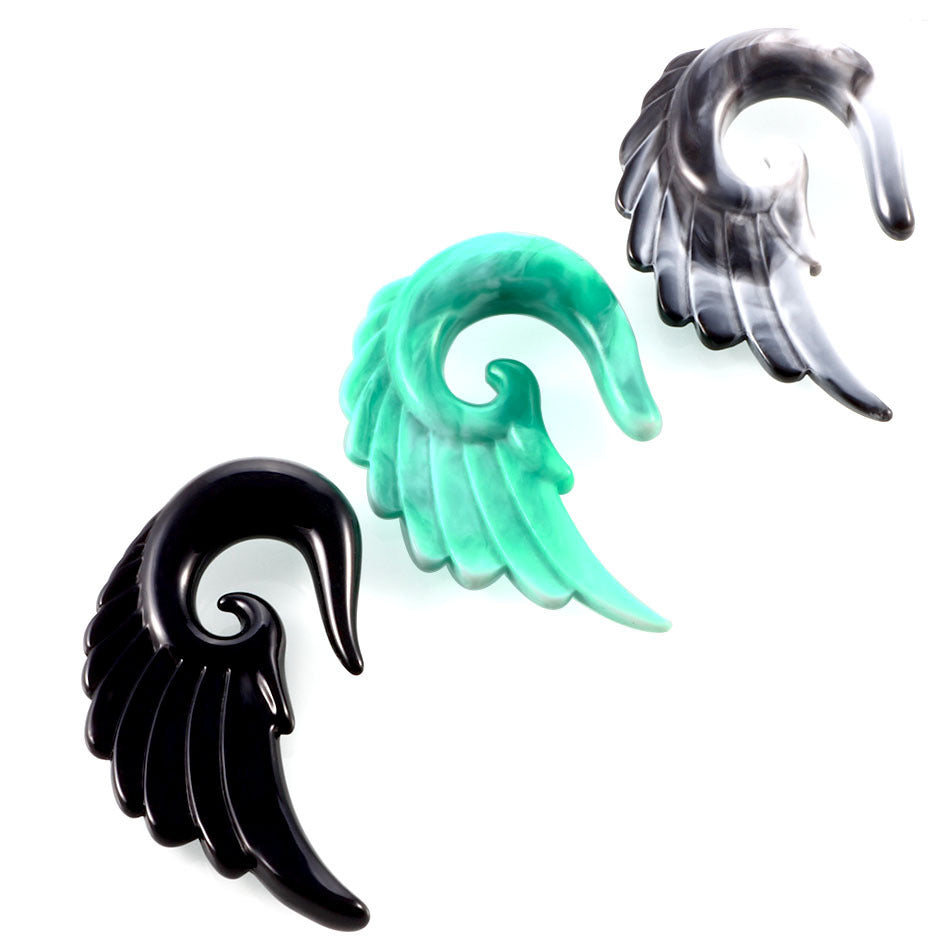 Acrylic Angel Wing Earrings