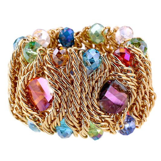 "The Creative Gem" - Handwoven Gemstone Bracelet