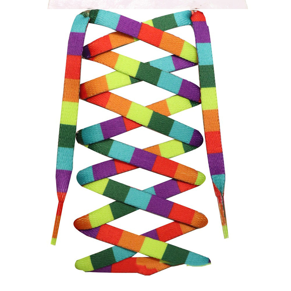 Rainbow Oblate Unisex Shoelaces