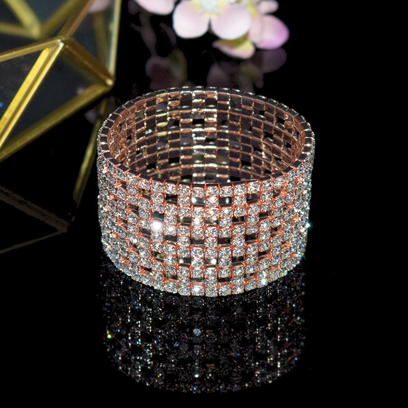 "Shining Bands" - Rhinestone Elastic Bracelet
