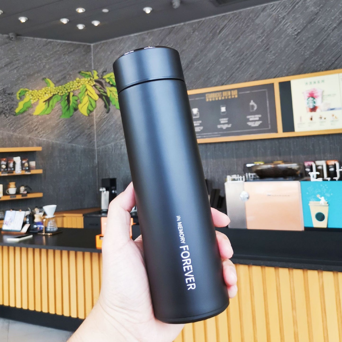 "Smarter than My Tumbler" Smart Temperature Measurement Stainless Steel Cup