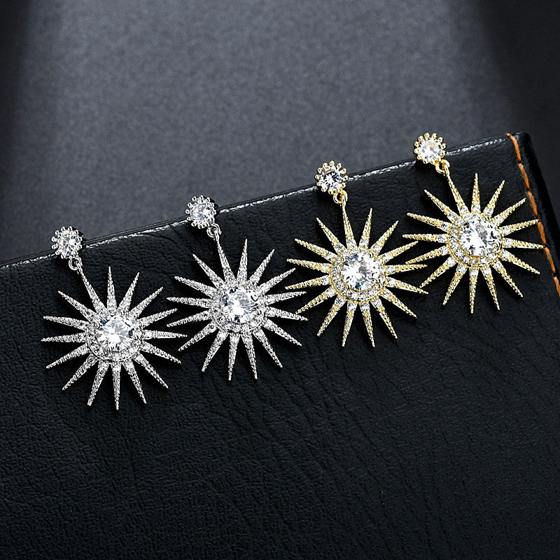 "Dazzling Star" - Dangle Earrings