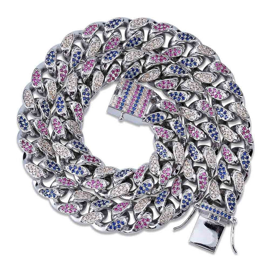"Over the Rainbow" - Cuban Link Chain 14mm