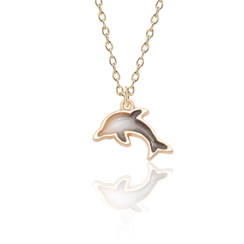 Colorful Dolphin Necklace