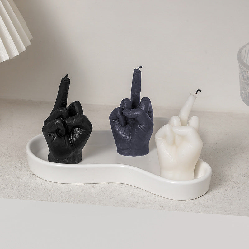 Middle Finger Shaped Fragrant Candles