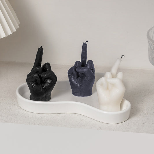 Middle Finger Shaped Fragrant Candles