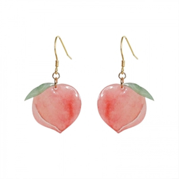 "Peachy Queen" - Acrylic Earrings