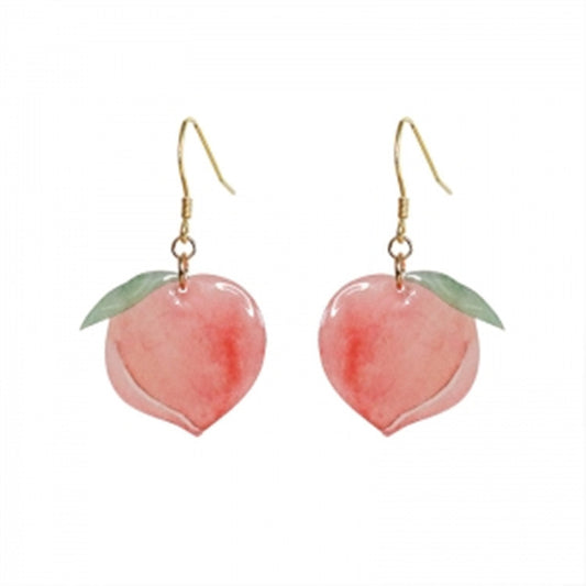 "Peachy Queen" - Acrylic Earrings