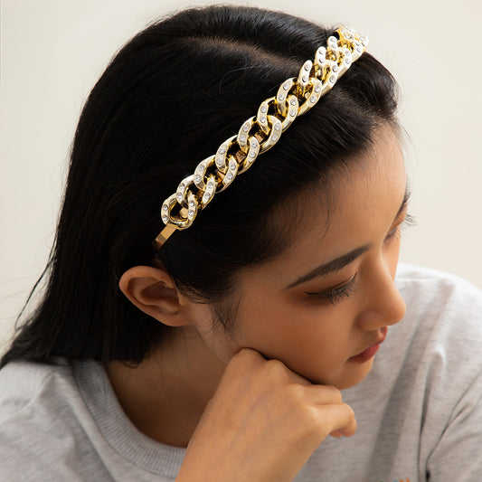 Studded Cuban Link Headband