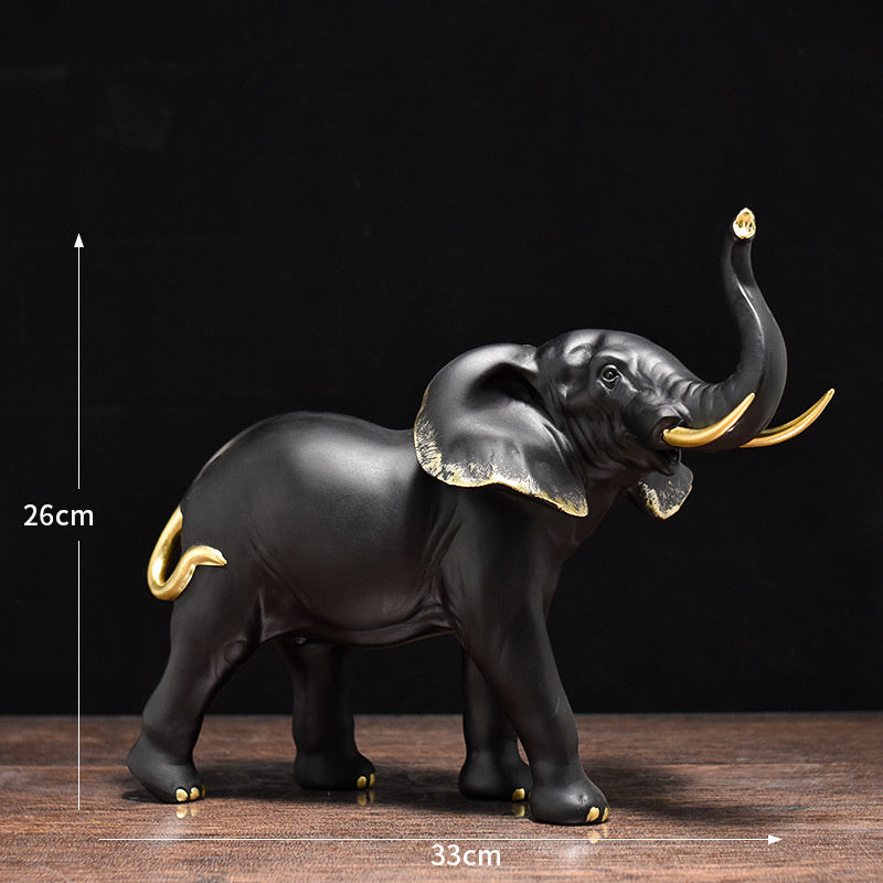 Crafted Elephant Sculptures