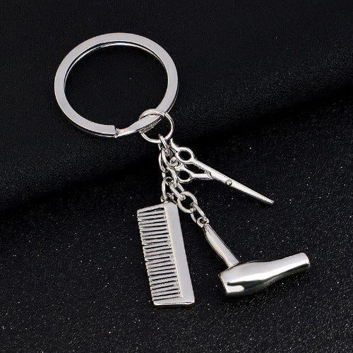 Alloy Hairdresser Keychain