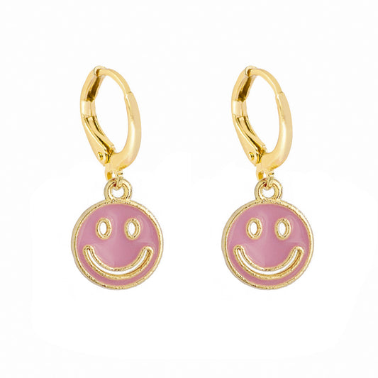 Hollow Smiley Face Earrings