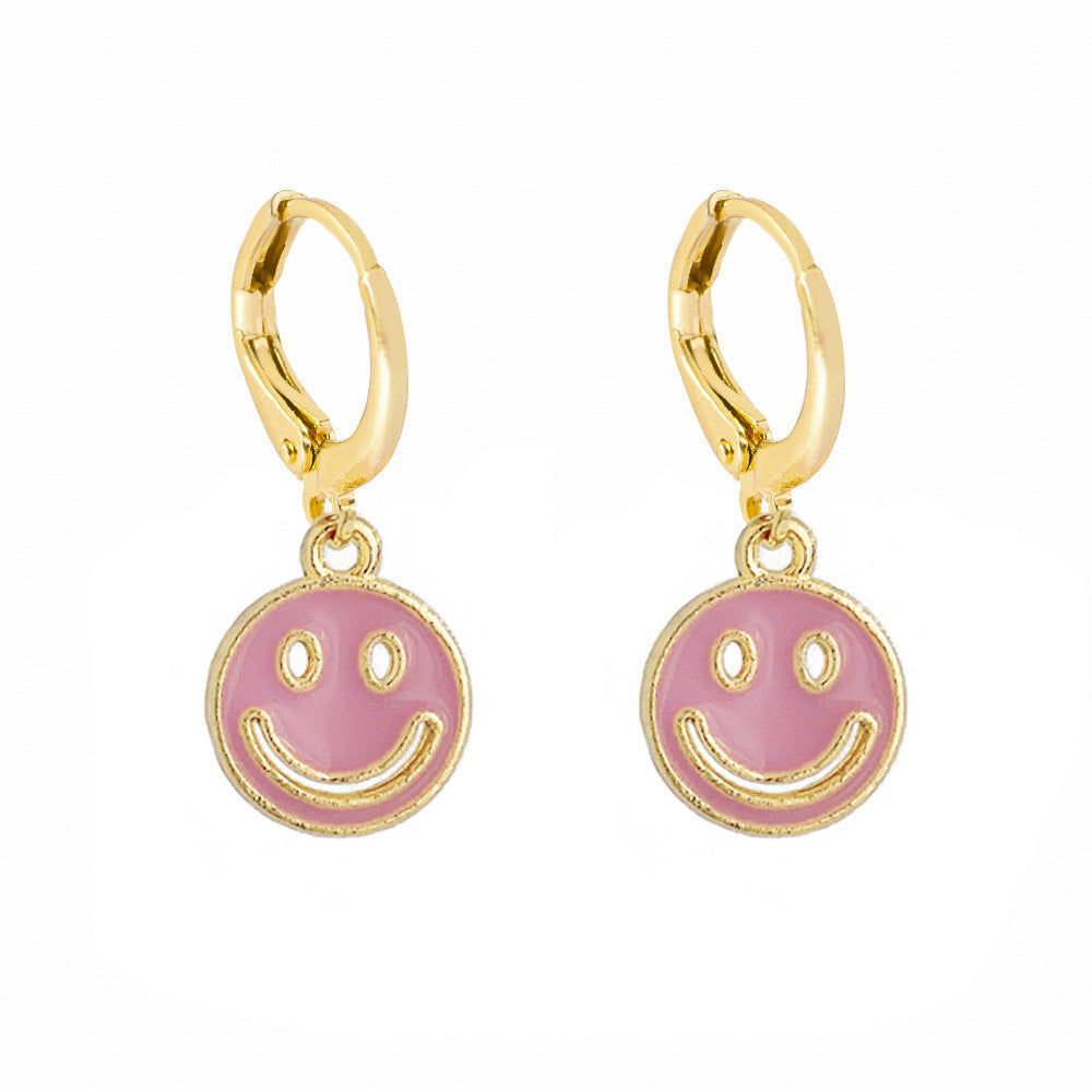 Hollow Smiley Face Earrings