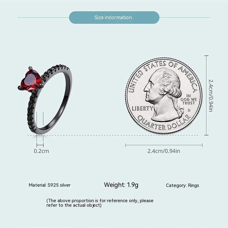 "Dark Night" -  Sterling Silver Ring